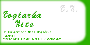 boglarka nits business card
